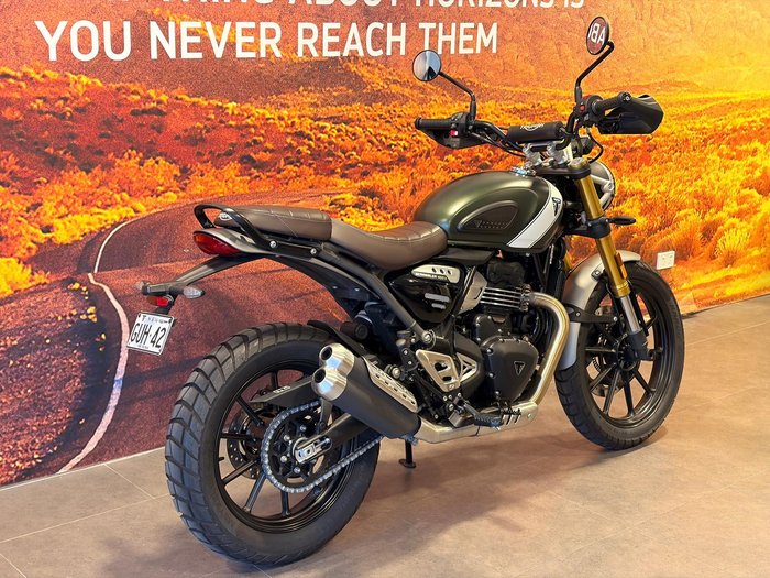 2024 Triumph Scrambler 400 X Scrambler Green