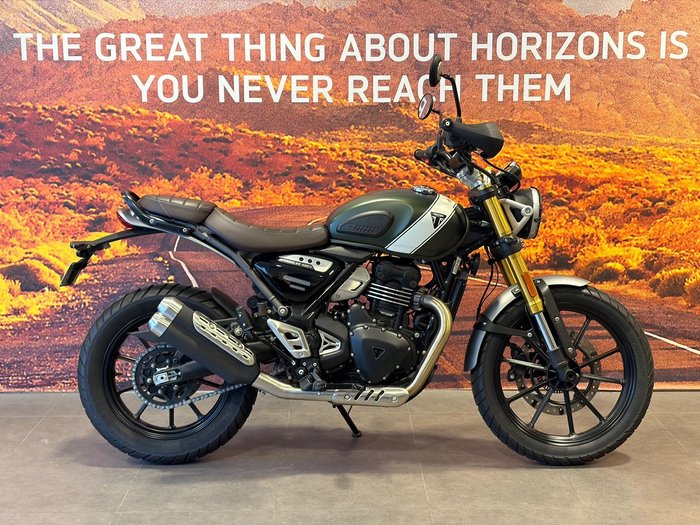 2024 Triumph Scrambler 400 X Scrambler Green