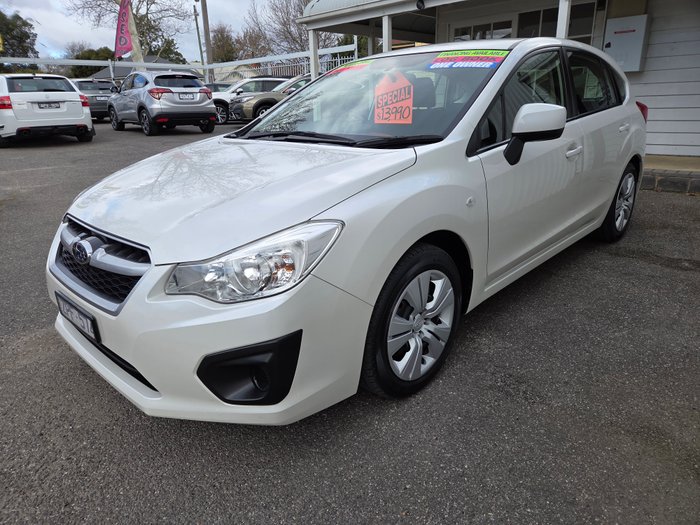 2013 Subaru Impreza 2.0i G4 MY13 WHITE
