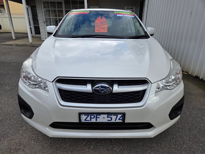 2013 Subaru Impreza 2.0i G4 MY13 WHITE