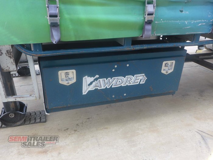 2009 Vawdrey 34 Pallet Dropdeck Curtainsider B Double Set