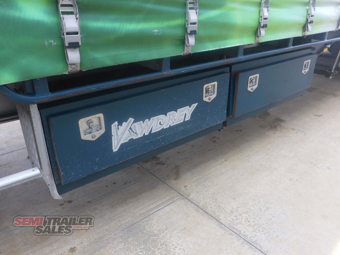 2009 Vawdrey 34 Pallet Dropdeck Curtainsider B Double Set