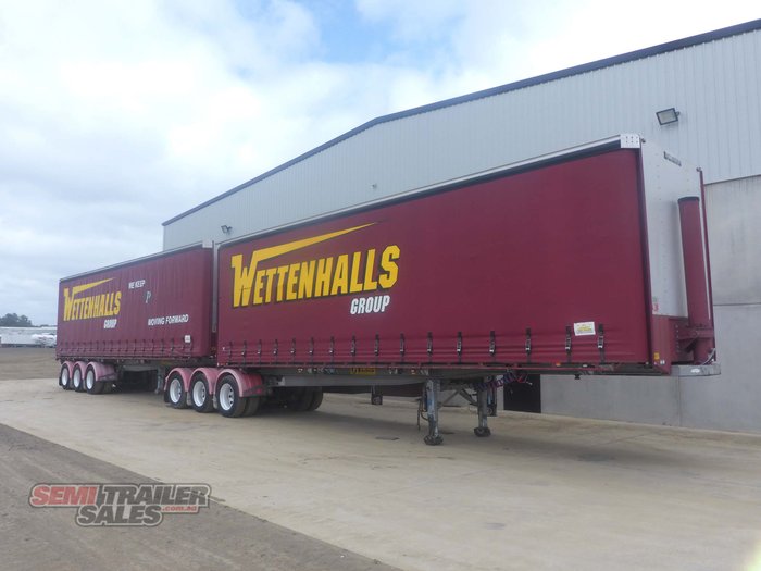 2009 Lusty Tipping Curtainsider B Double Set Grain Chassis Tippers