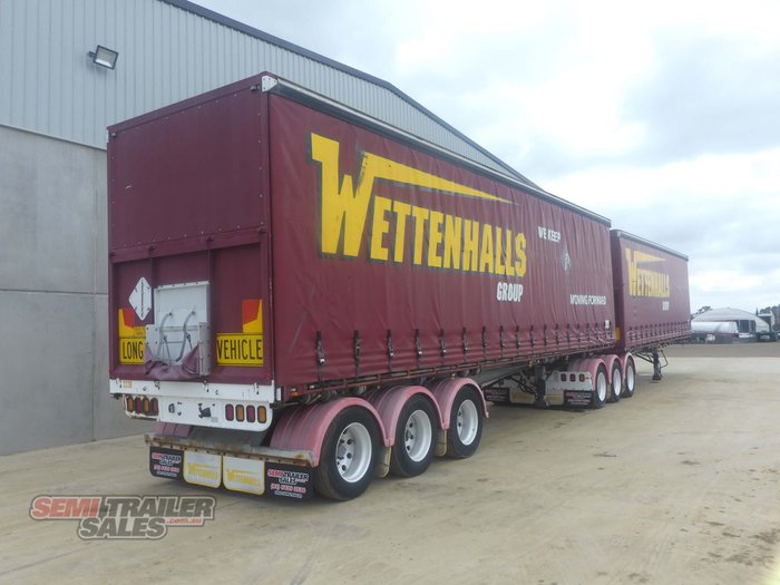 2009 Lusty Tipping Curtainsider B Double Set Grain Chassis Tippers