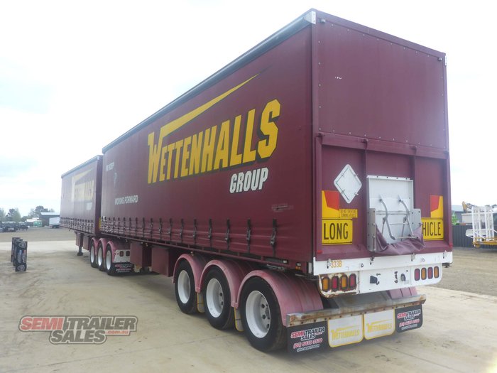 2009 Lusty Tipping Curtainsider B Double Set Grain Chassis Tippers