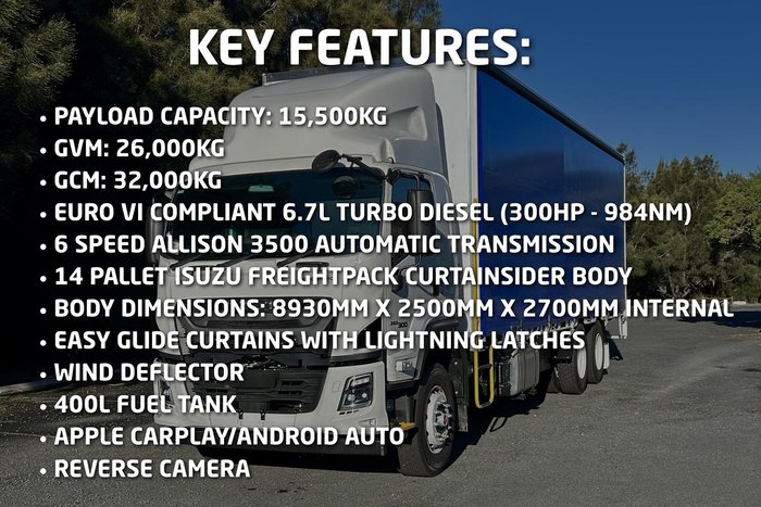 2026 Isuzu F Series FVL 260-300 Freightpack