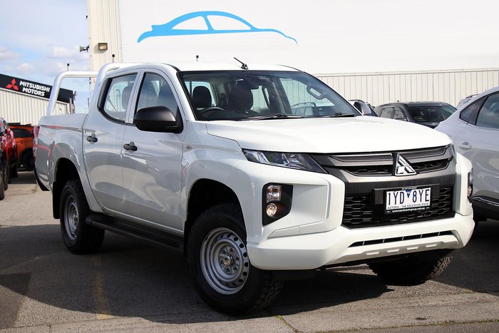 2023 Mitsubishi Triton GLX MR MY23 4X4 Dual Range White