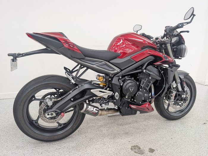 2025 Triumph 2025 Triumph 765CC STREET TRIPLE RS Carnival Red