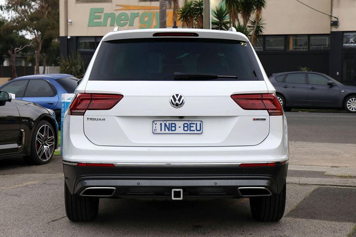 2018 Volkswagen Tiguan 162TSI Highline 5N MY19 Four Wheel Drive Pure White