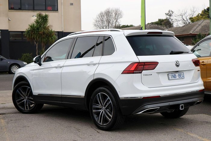 2018 Volkswagen Tiguan 162TSI Highline 5N MY19 Four Wheel Drive Pure White
