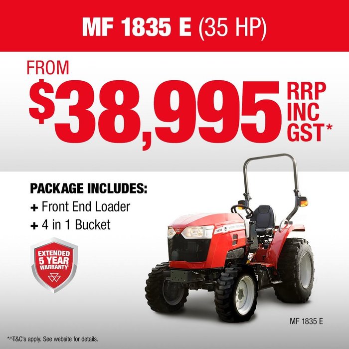 2026 MF 1835E 34Hp Compact Tractor