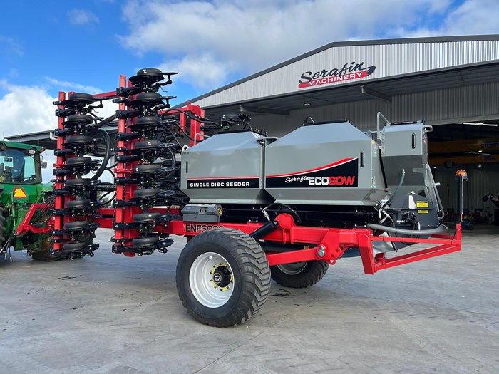 SERAFIN ECOSOW 632 SINGLE DISC SEEDER WITH 5100L GASON BIN NEW
