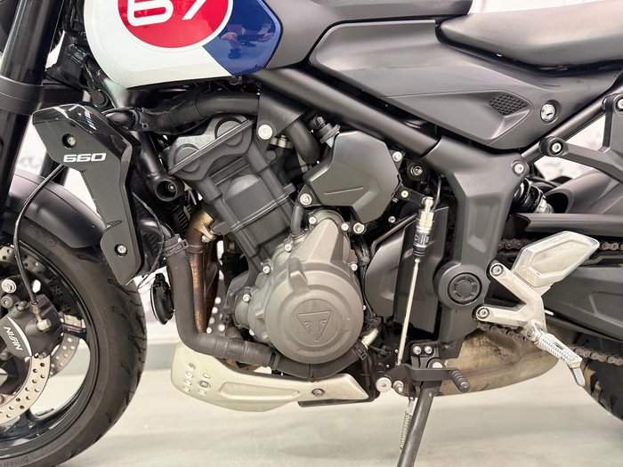 2024 Triumph Trident 660 Triple Tribute Edition Trident White