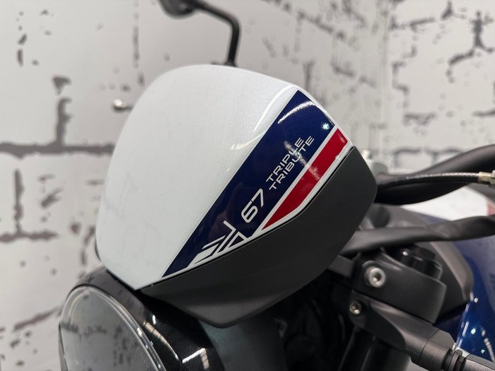 2024 Triumph Trident 660 Triple Tribute Edition Trident White