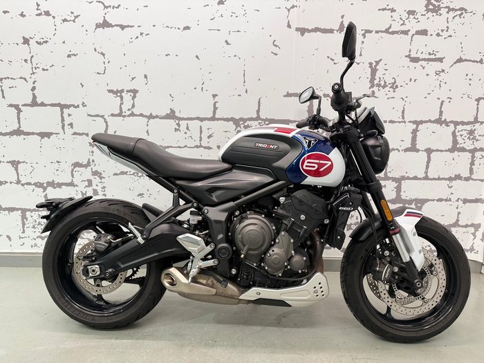 2024 Triumph Trident 660 Triple Tribute Edition Trident White