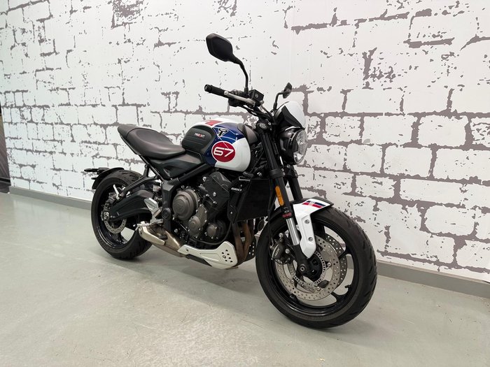 2024 Triumph Trident 660 Triple Tribute Edition Trident White