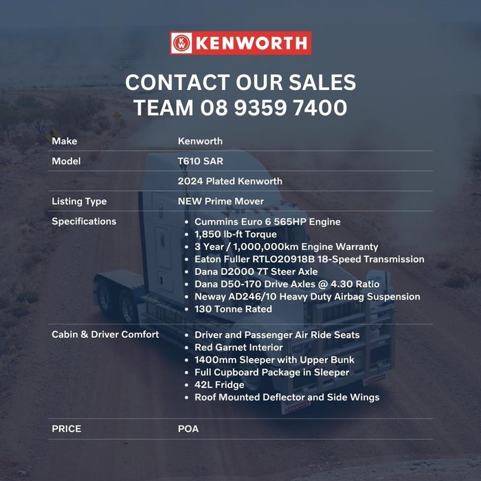2024 Kenworth T610 SAR
