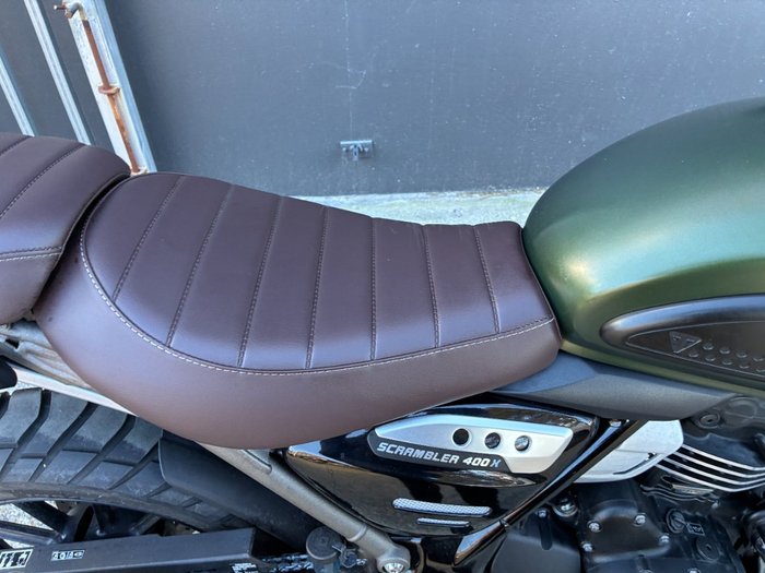 2024 Triumph SCRAMBLER 400 X PEARL SAND KHAKI