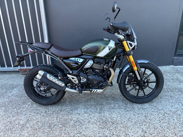 2024 Triumph SCRAMBLER 400 X PEARL SAND KHAKI