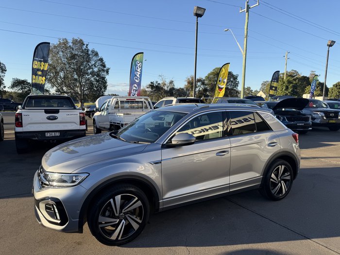 2023 Volkswagen T-Roc 140TSI R-Line D11 MY24 Four Wheel Drive Pyrite Silver Metallic