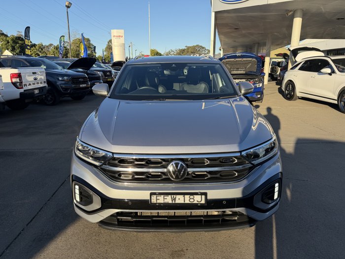2023 Volkswagen T-Roc 140TSI R-Line D11 MY24 Four Wheel Drive Pyrite Silver Metallic