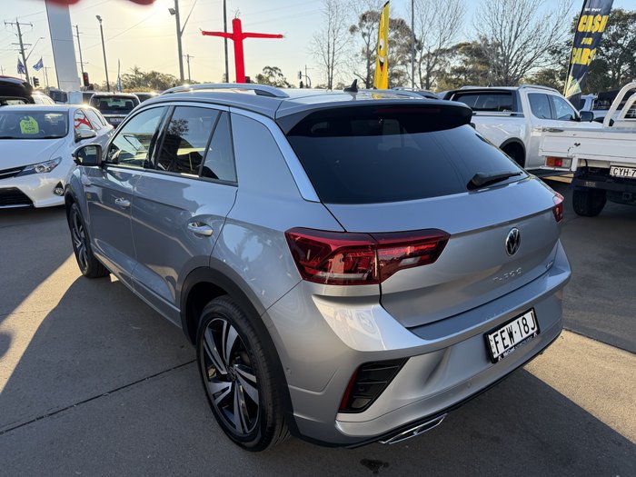 2023 Volkswagen T-Roc 140TSI R-Line D11 MY24 Four Wheel Drive Pyrite Silver Metallic