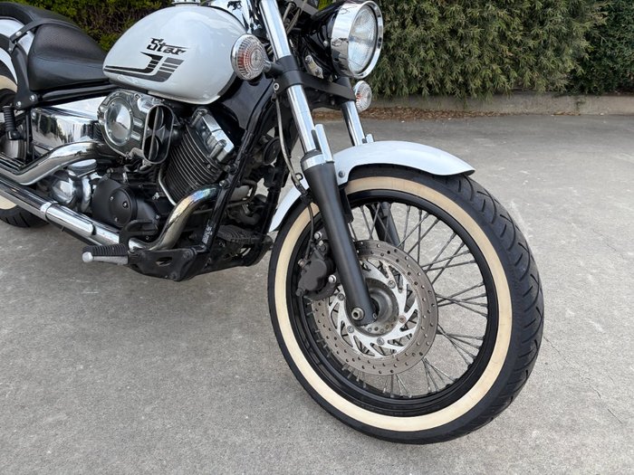 2015 Yamaha XVS650 V-STAR CUSTOM White