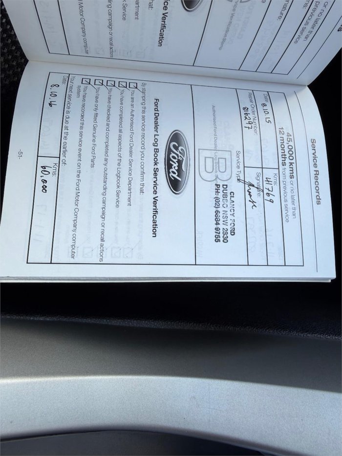 2012 FORD TERRITORY TX (RWD)