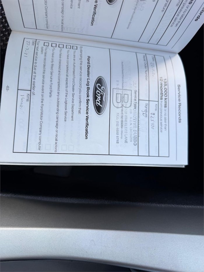 2012 FORD TERRITORY TX (RWD)