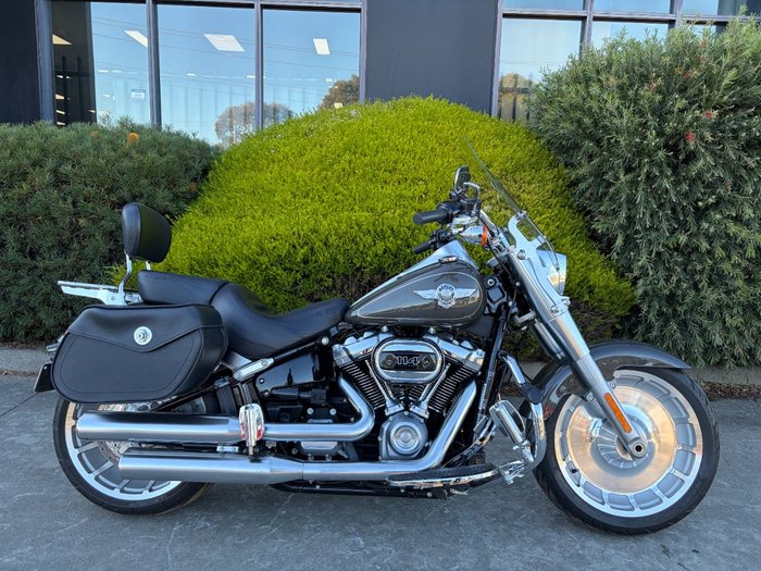 2018 HARLEY-DAVIDSON FLFBS FAT BOY S (114) (CUST) Grey