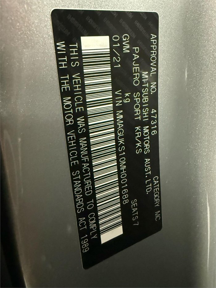 2021 Mitsubishi Pajero Sport GLS