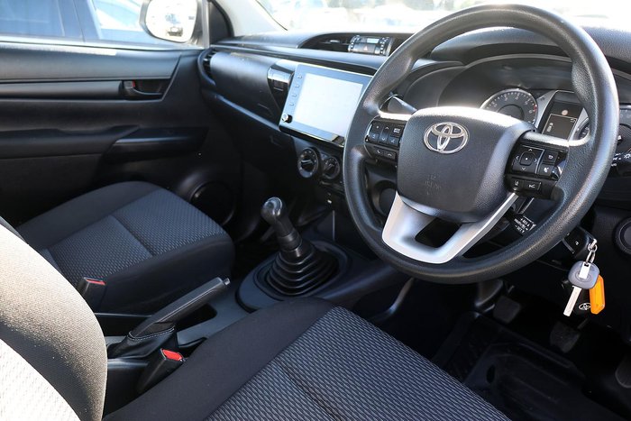 2022 Toyota Hilux Workmate TGN121R 4x2 Glacier White