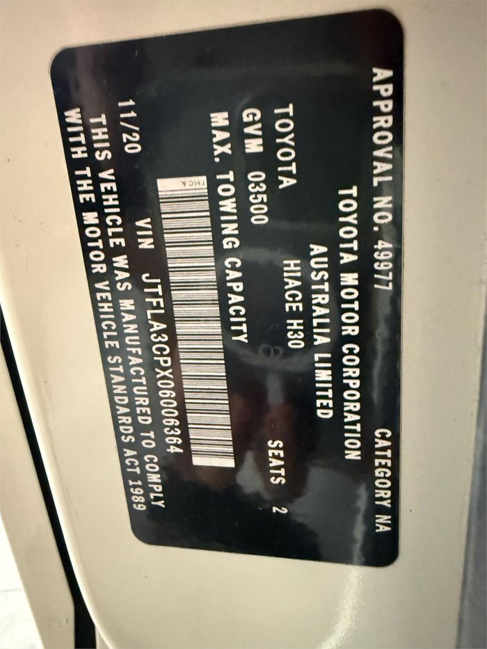 2020 Toyota Hiace