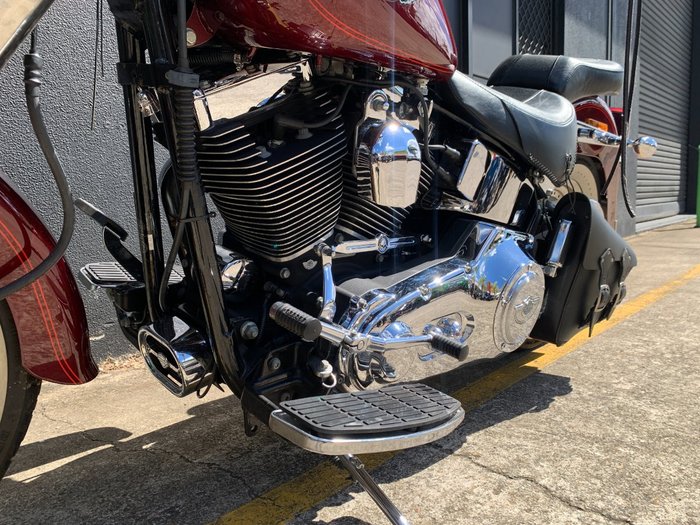 2002 HARLEY-DAVIDSON FLSTF FAT BOY RED