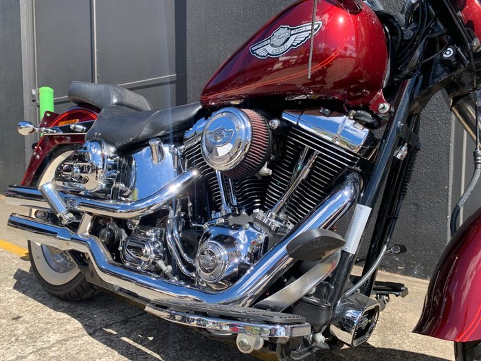 2002 HARLEY-DAVIDSON FLSTF FAT BOY RED