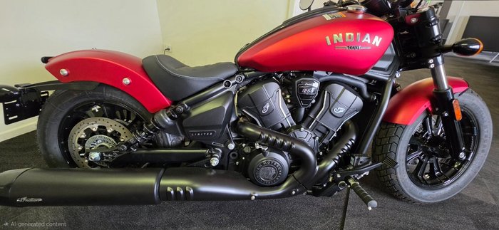 2025 Indian SCOUT BOBBER LIMITED Sunset Red