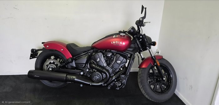 2025 Indian SCOUT BOBBER LIMITED Sunset Red