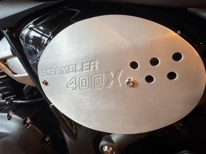 2025 Triumph Scrambler 400 X Scrambler Silver
