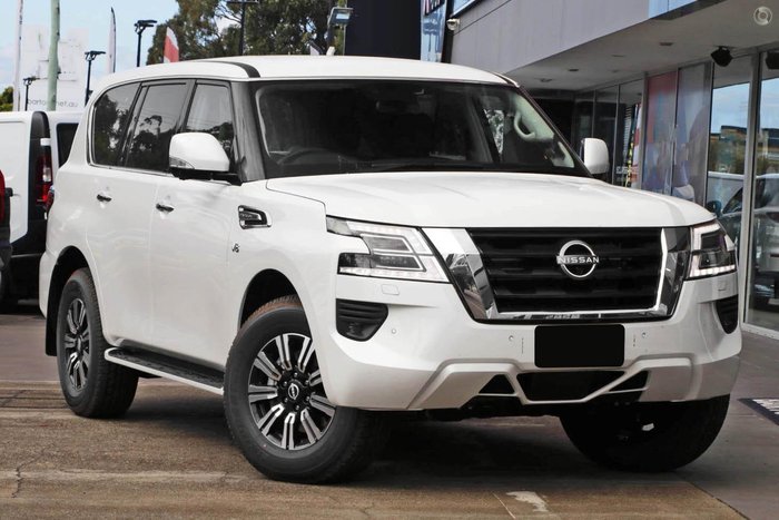 2026 Nissan Patrol Ti Y62 MY26 4X4 Dual Range Moonstone White