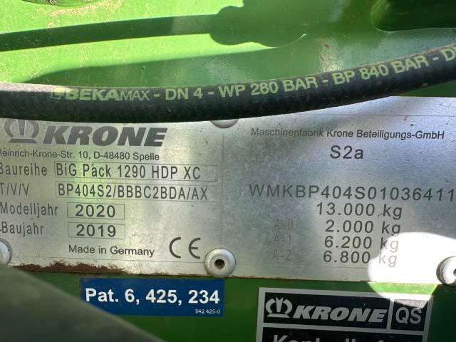 2020 KRONE BP1290HDPXHS
