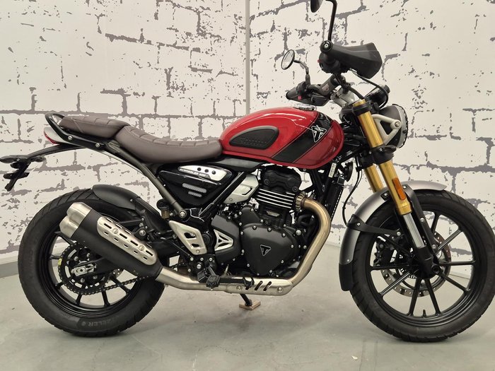 2025 Triumph Scrambler 400 X Scrambler Red