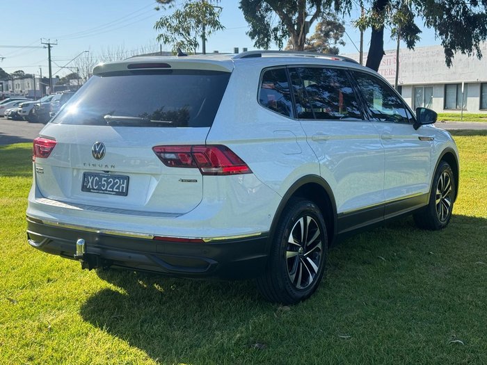 2022 Volkswagen Tiguan 162TSI Adventure Allspace 5N MY22 Four Wheel Drive Pure White