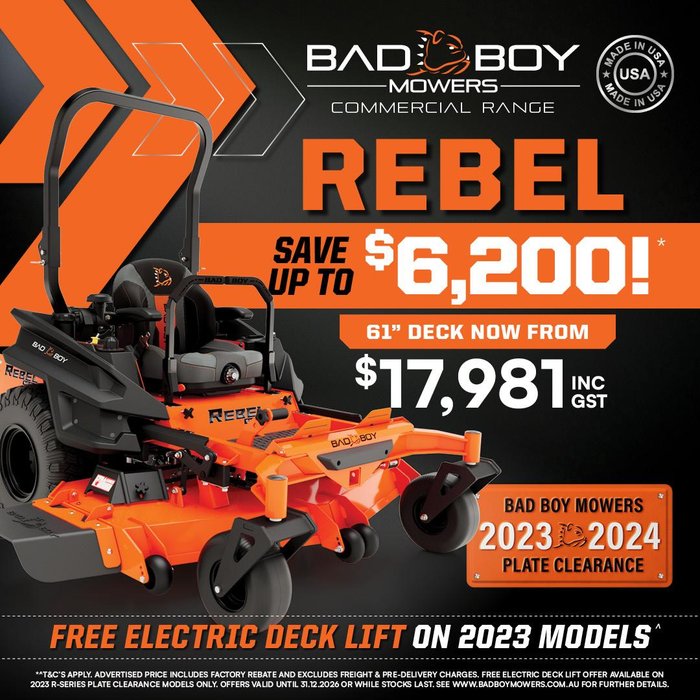 2023 Bad boy Rebel 72 inch