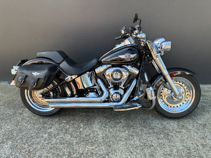 2012 HARLEY-DAVIDSON FLSTF FAT BOY BLACK