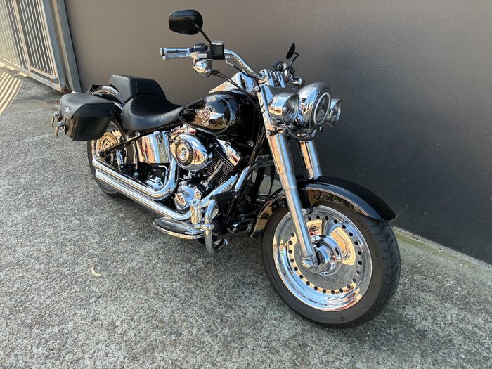 2012 HARLEY-DAVIDSON FLSTF FAT BOY BLACK