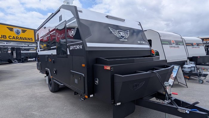 2026 JB Caravans Gator X 17'10 Front Door Cafe