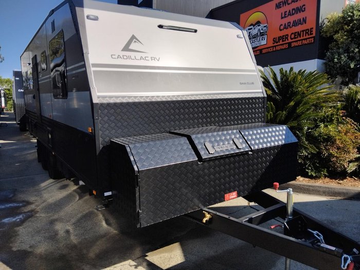 2026 Cadillac RV Gaia Rear Club Lounge With Full 3000W Victron Package