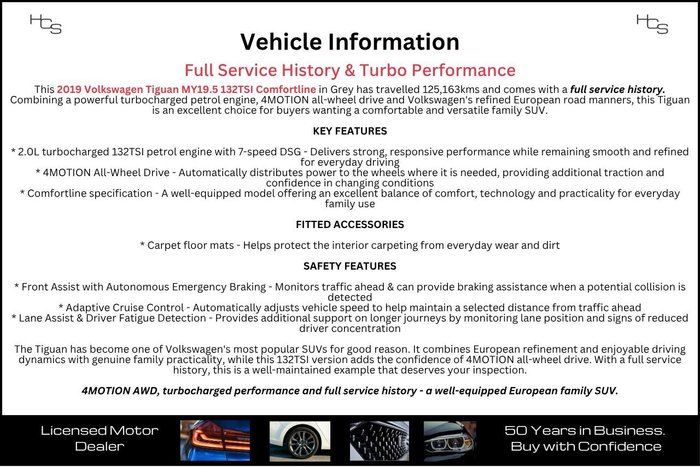 2019 Volkswagen Tiguan 132TSI Comfortline
