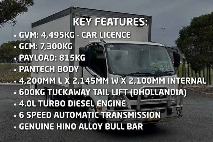2019 Hino 300 Series 616