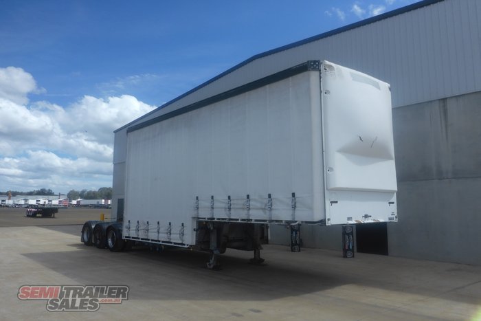 2003 Vawdrey 12 Pallet Dropdeck Curtainsider A Trailer with Mezz - RENTAL